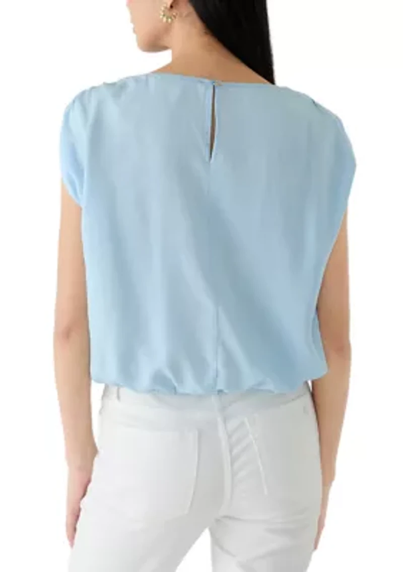 Petite Tencel Cap Sleeve Top