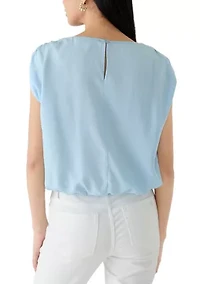 Petite Tencel Cap Sleeve Top