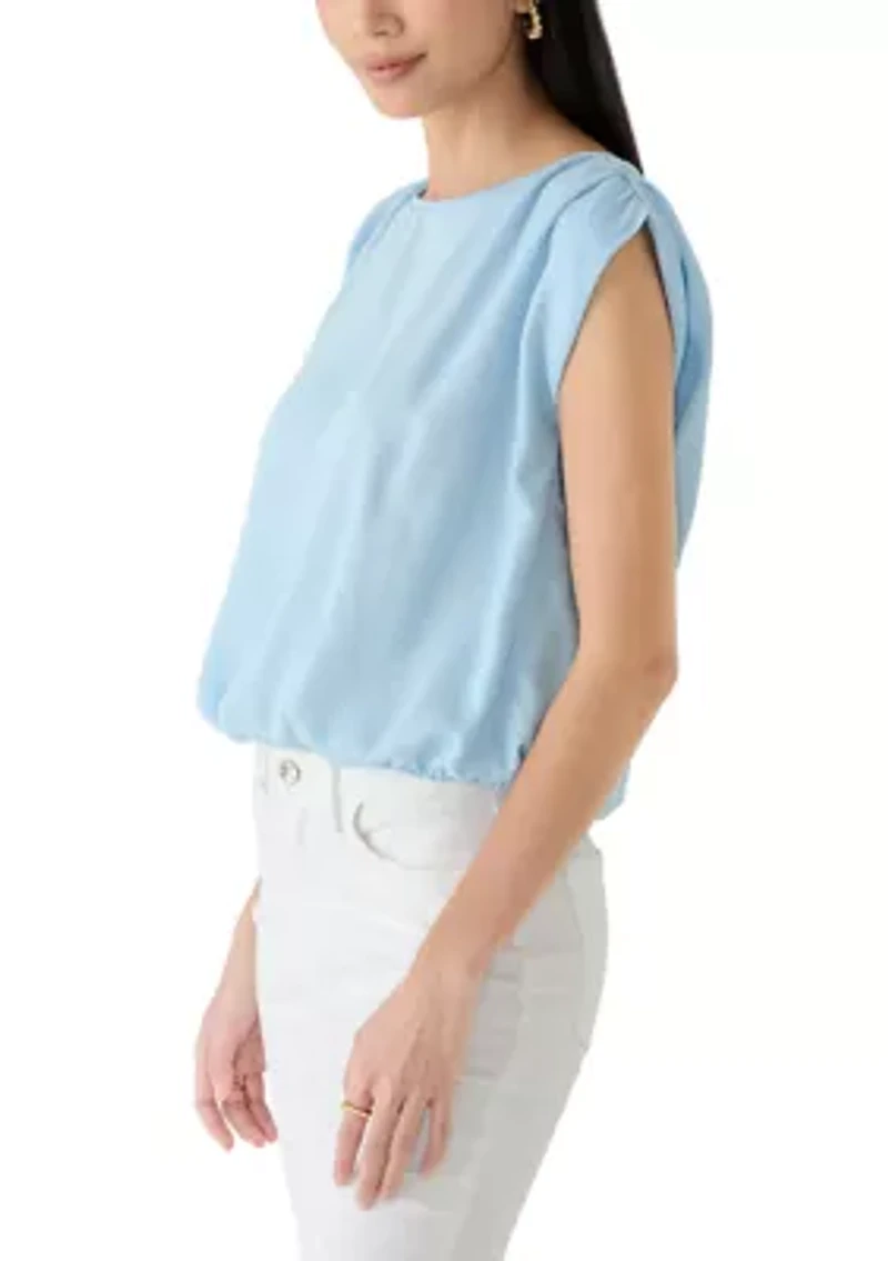 Petite Tencel Cap Sleeve Top