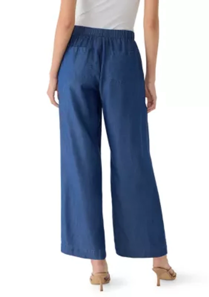 Petite Tencel Pull On Pants