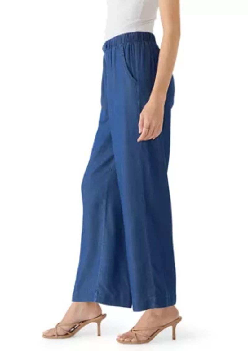 Petite Tencel Pull On Pants