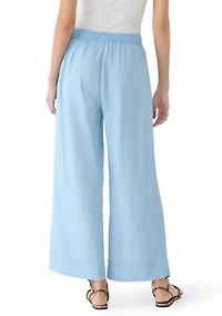 Petite Tencel Cropped Pants