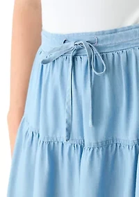 Petite Ruffle Tiered Skirt