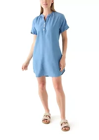 Petite Solid Shirtdress
