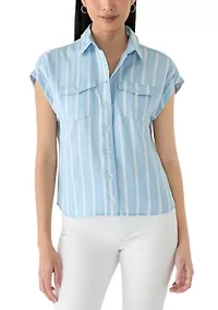 Petite Tencel Camp Shirt