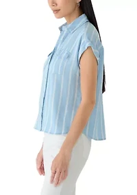 Petite Tencel Camp Shirt