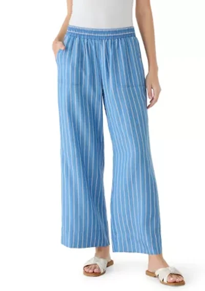 Petite Tencel Cropped Pants