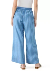 Petite Tencel Cropped Pants