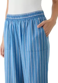 Petite Tencel Cropped Pants