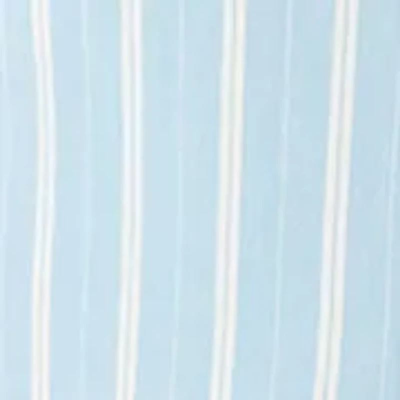 Petite Short Sleeve Striped Button Front Dress