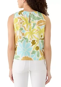 Petite Linen Blend Tank