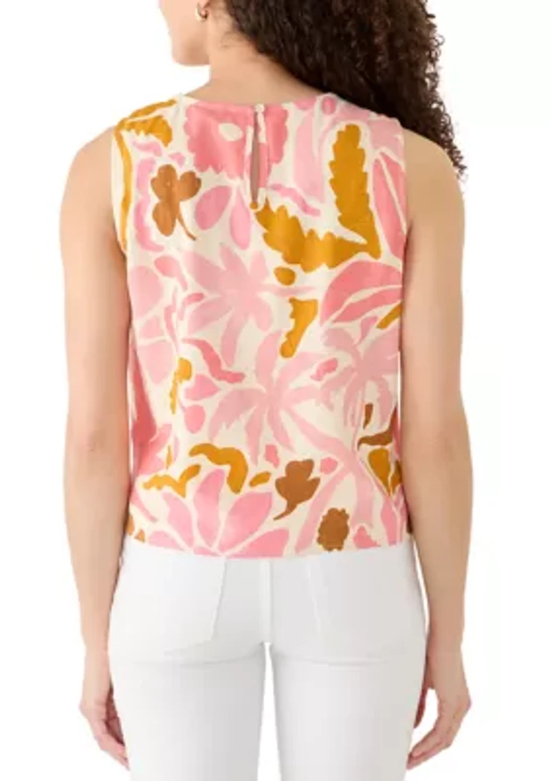 Petite Linen Blend Tank