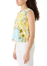 Petite Linen Blend Tank