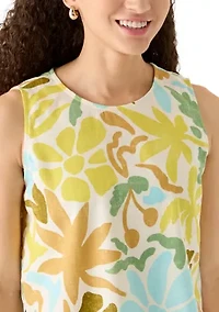 Petite Linen Blend Tank