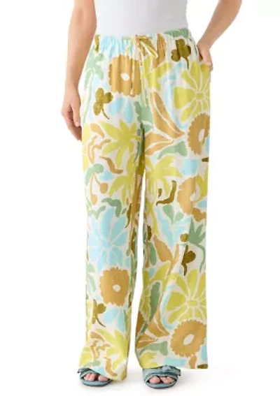Petite Relaxed Print Pants