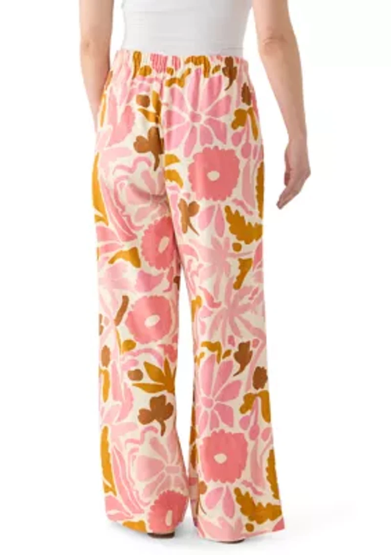 Petite Relaxed Print Pants