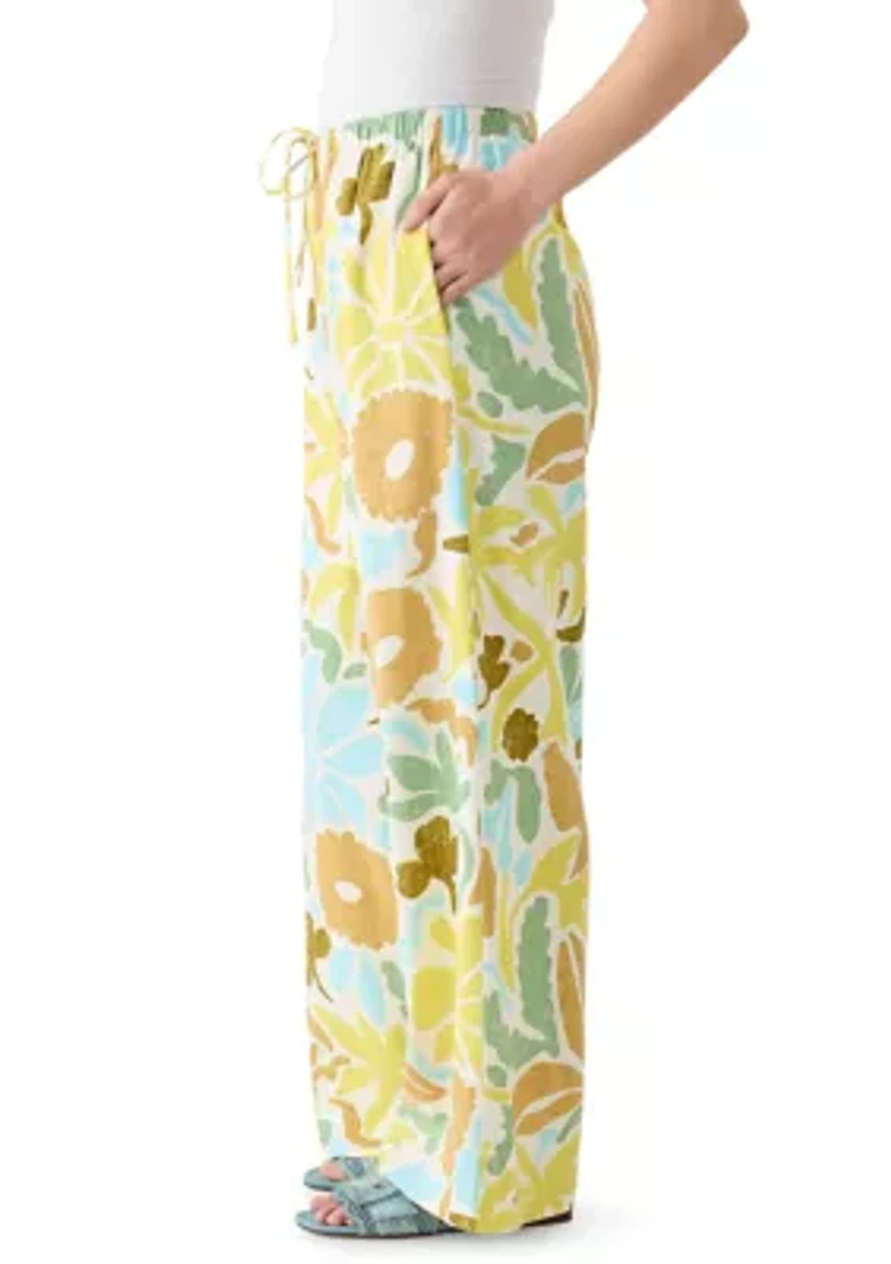 Petite Relaxed Print Pants