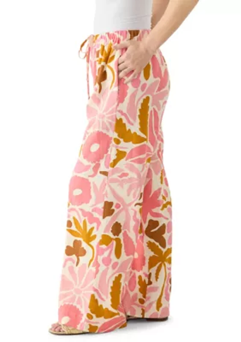Petite Relaxed Print Pants