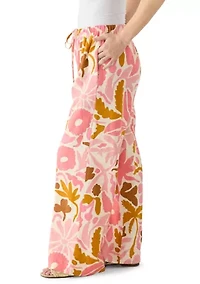 Petite Relaxed Print Pants