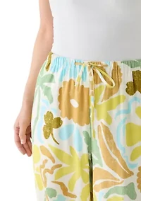 Petite Relaxed Print Pants