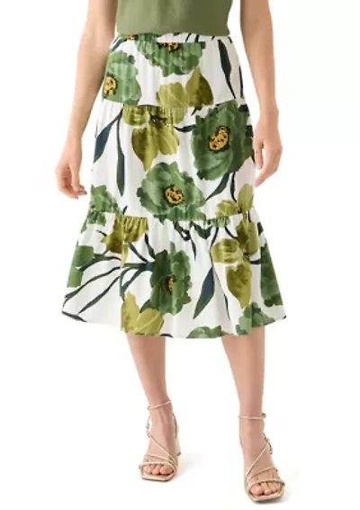 Petite Floral Skirt
