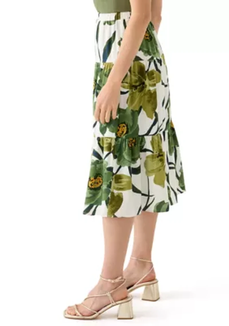 Petite Floral Skirt