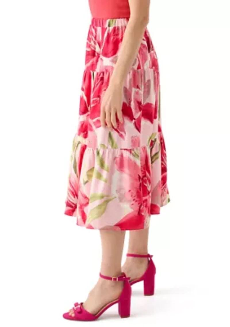 Petite Floral Skirt