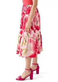 Petite Floral Skirt