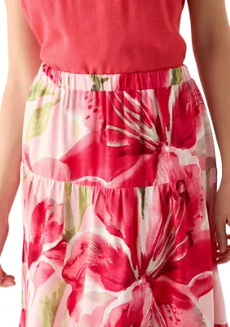 Petite Floral Skirt