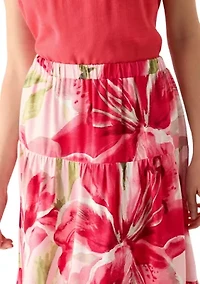 Petite Floral Skirt