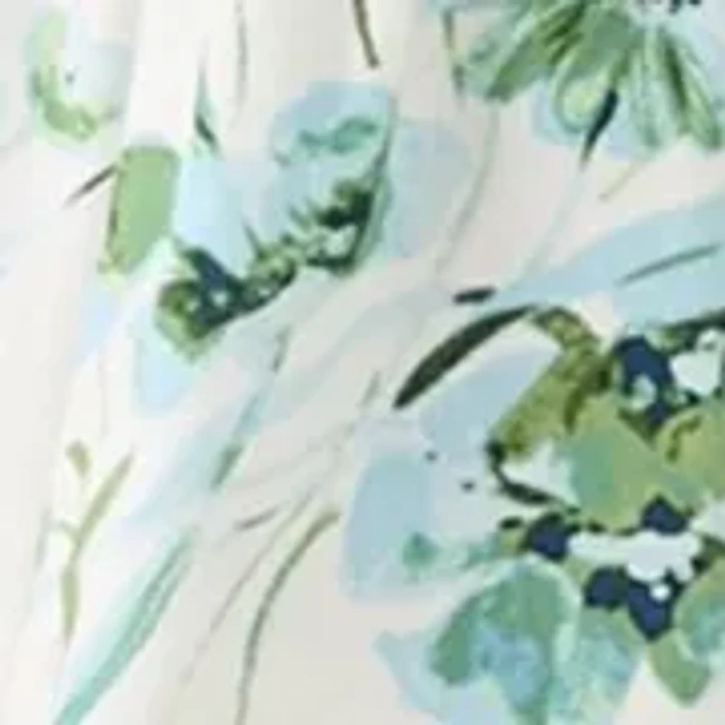 Petite Short Sleeve Printed Dress