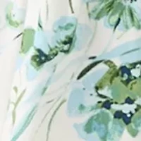 Petite Short Sleeve Printed Dress