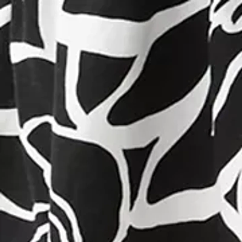 Petite Short Sleeve Printed Dress