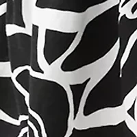 Petite Short Sleeve Printed Dress