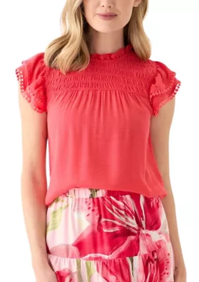 Petite Flutter Sleeve Top