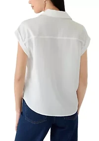 Petite Tencel Camp Shirt