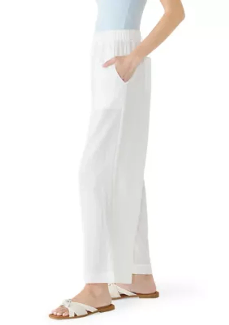 Petite Tencel Pull On Pants
