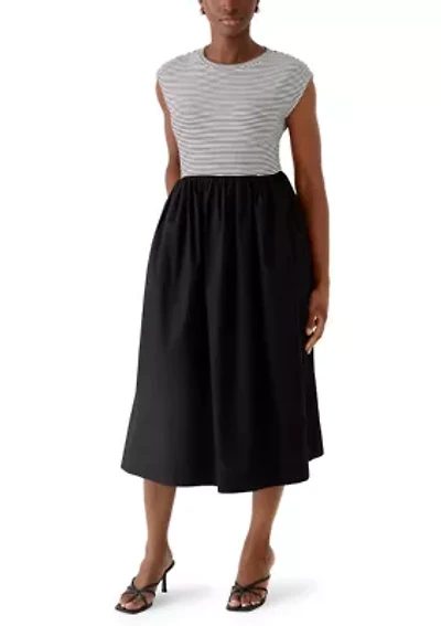 Petite Short Sleeve Two for Dress Striped Top