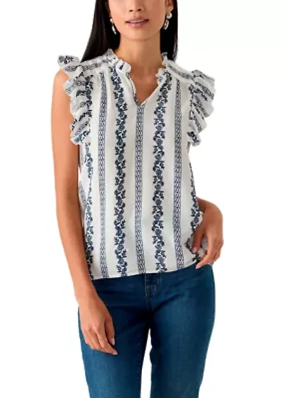 Petite Flutter Sleeve Top