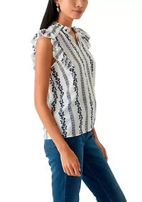 Petite Flutter Sleeve Top