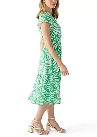 Petite Flutter Sleeve Dress