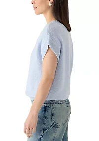 Petite Cap Sleeve Nubby Sweater