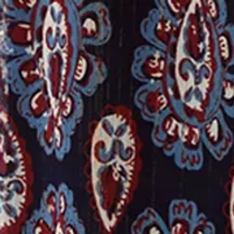 Petite Lurex Thread Print Blouse