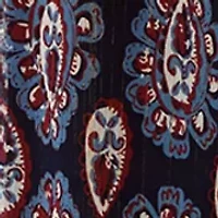 Petite Lurex Thread Print Blouse