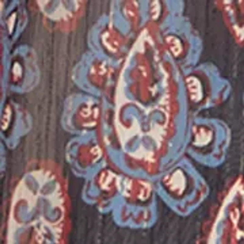 Petite Lurex Thread Print Blouse