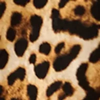 Petite Ruffle Neck Printed Blouse