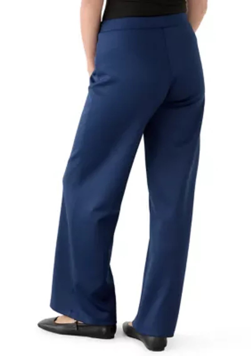 Petite Lounge Wide Leg Pants