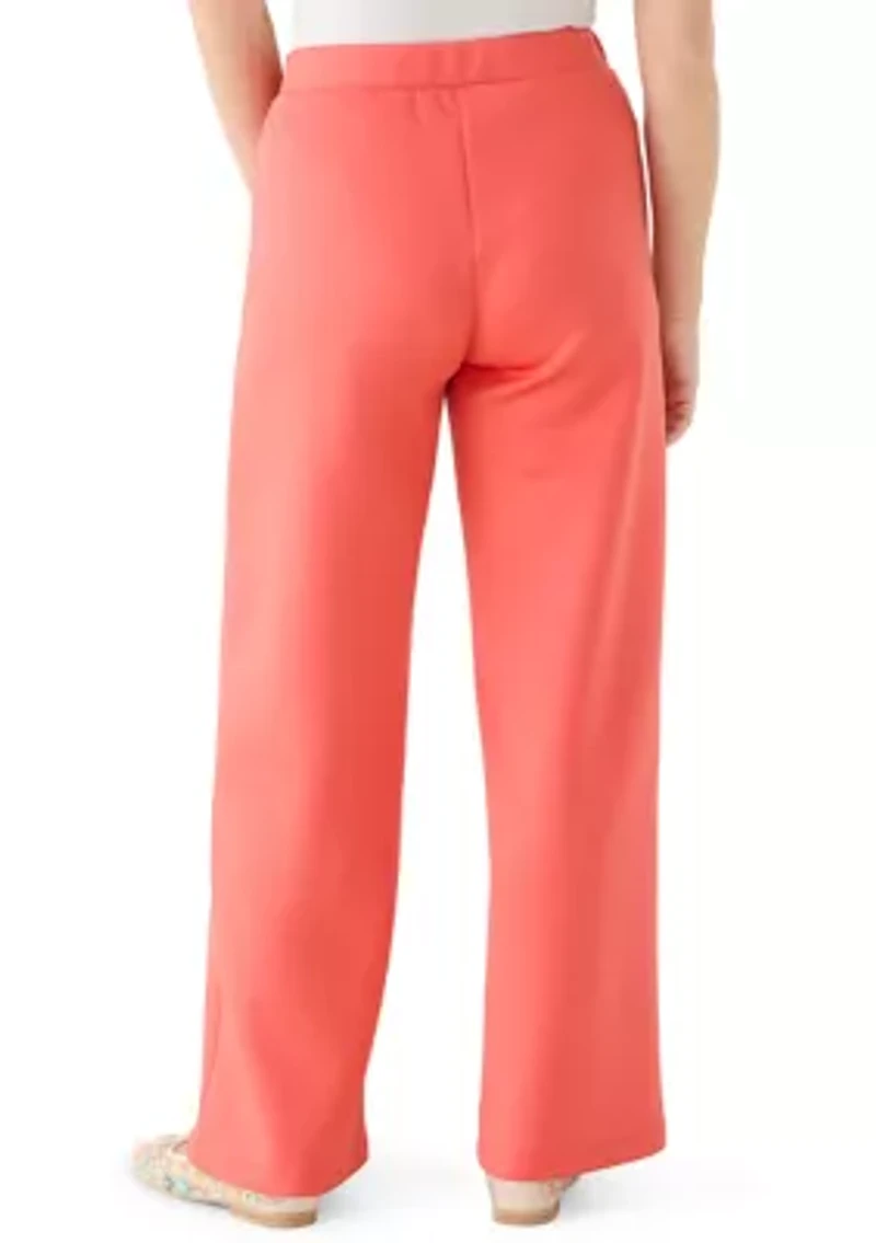Petite Lounge Wide Leg Pants
