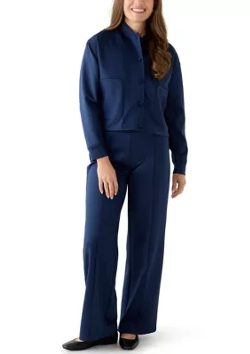 Petite Lounge Wide Leg Pants