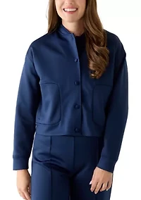 Petite Printed Bomber Jacket